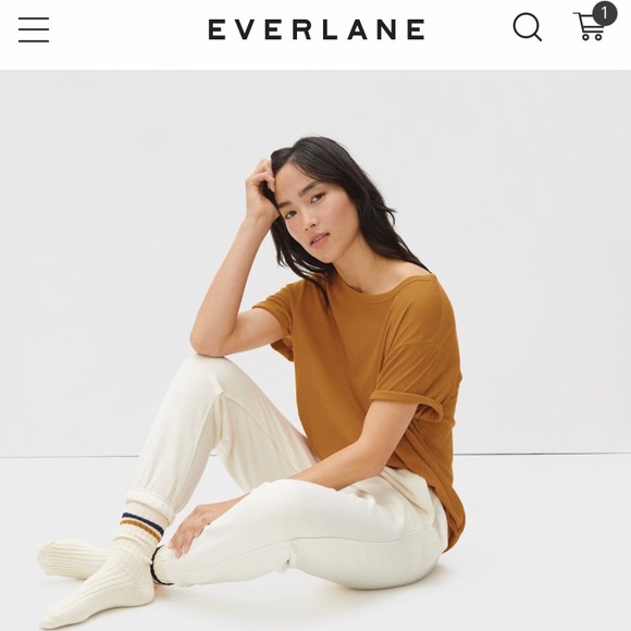 Everlane The Air Oversized Crew Tee - Picture 4 of 5